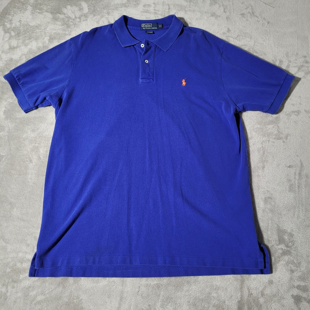Polo by Ralph Lauren Mens XL Blue Polo Shirt Pony Logo‎ Cotton Casual